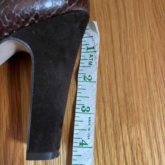 Vintage Calvin Klein Jeckel Boa Print Heeled Mary Jane Sandal - Picture 5 of 15